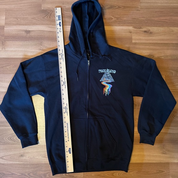 Pink Floyd Dripping Prism Black Graphic Hoodie - Picture 5 of 9